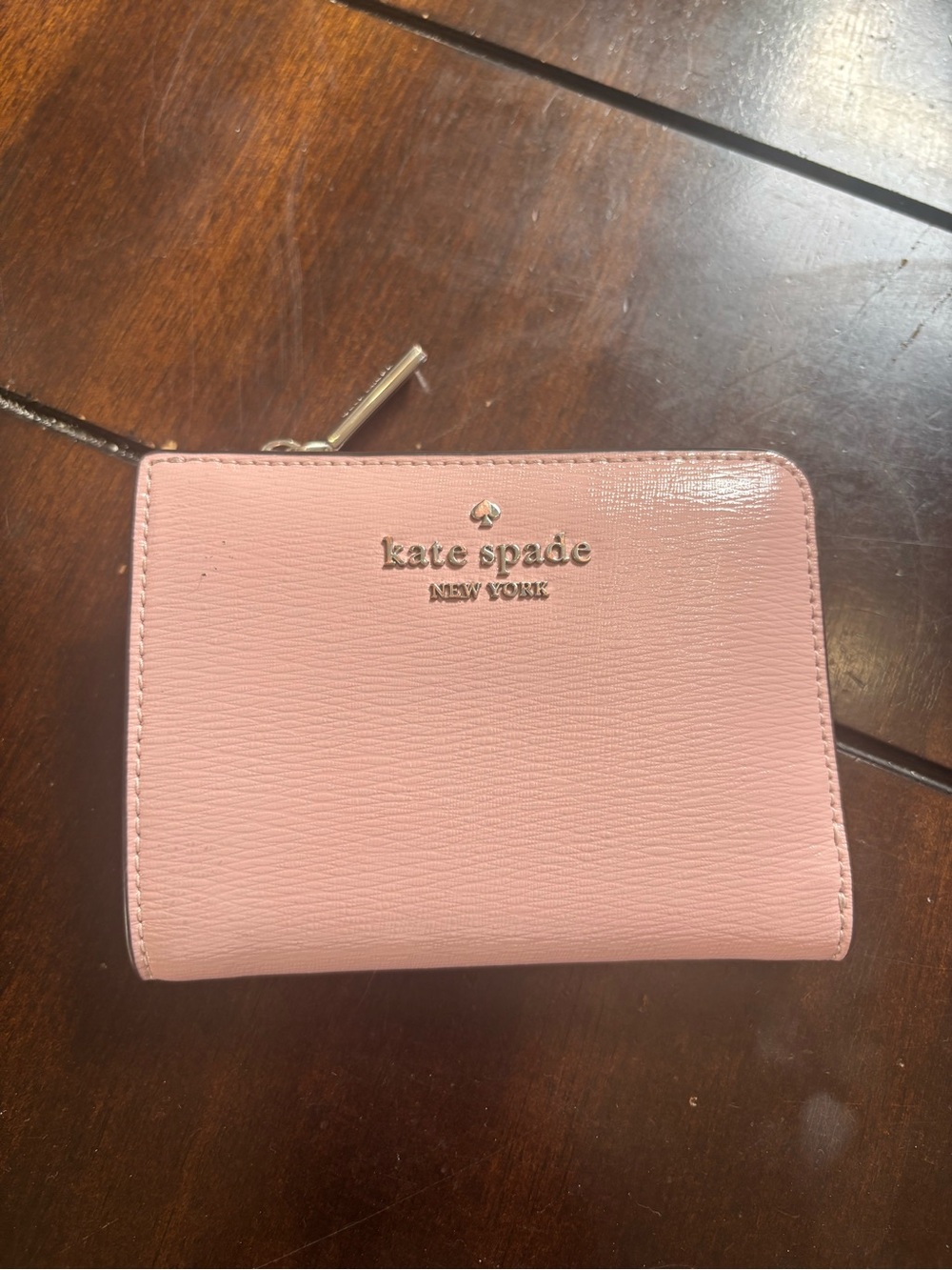kate spade Pink Zip Around Compact Wallet
